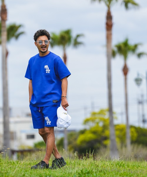 adamsJUGGLER（アダムスジャグラー）の「RTEGパームツリーLAティー（Tシャツ/カットソー・メンズ・グレー/ブルー/ブラック/ホワイト・S/L/M/XL）」の8枚目の写真