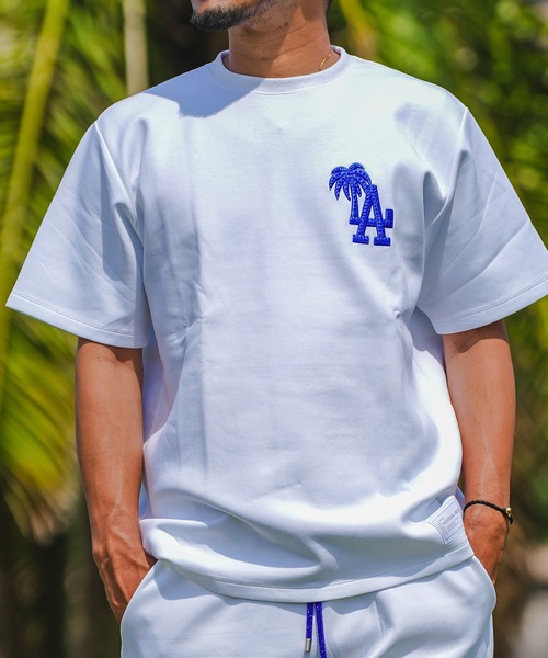 adamsJUGGLER（アダムスジャグラー）の「RTEGパームツリーLAティー（Tシャツ/カットソー・メンズ・グレー/ブルー/ブラック/ホワイト・S/L/M/XL）」の15枚目の写真