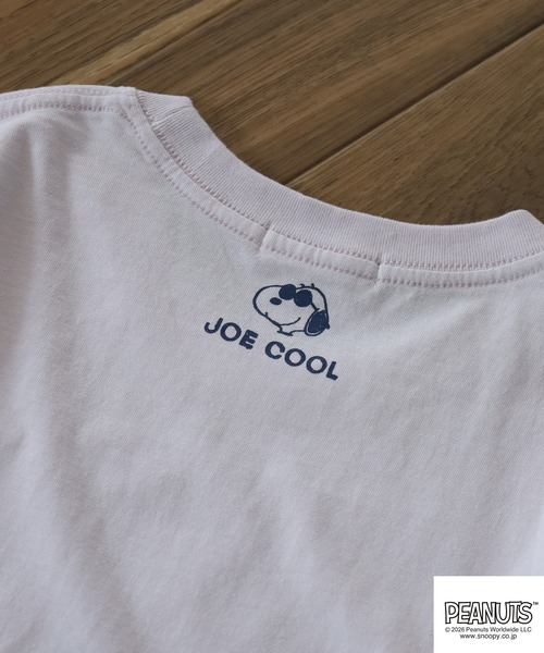 PEANUTS（ピーナッツ）の「PEANUTS JOE COOL柄サガラ刺繍天竺半袖Tシャツ（Tシャツ/カットソー・メンズ・ネイビー/オフホワイト/ライトパープル・L/M/LL）」の13枚目の写真