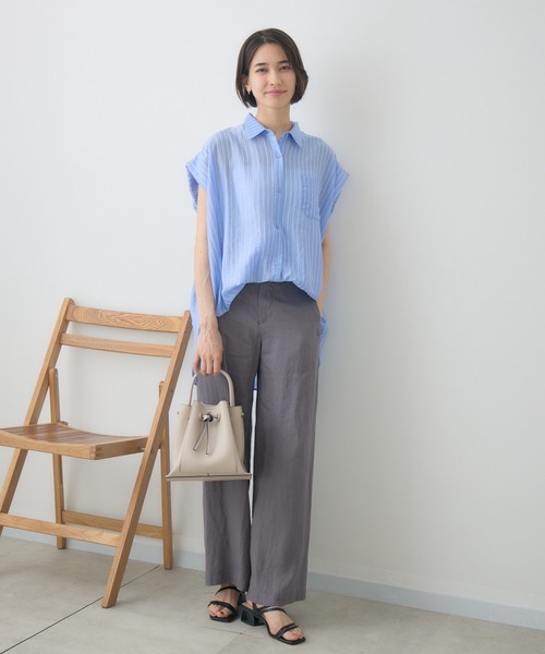 KATHARINE ROSS(キャサリンロス)の「フレンチリネンワイドパンツ(その他パンツ・レディース・ブラック/グレー・MEDIUM/LARGE)」の11枚目の写真