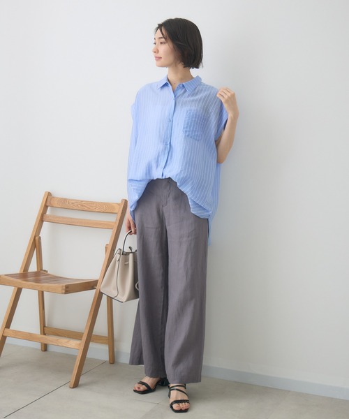 KATHARINE ROSS(キャサリンロス)の「フレンチリネンワイドパンツ(その他パンツ・レディース・ブラック/グレー・MEDIUM/LARGE)」の13枚目の写真
