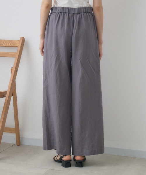 KATHARINE ROSS(キャサリンロス)の「フレンチリネンワイドパンツ(その他パンツ・レディース・ブラック/グレー・MEDIUM/LARGE)」の10枚目の写真