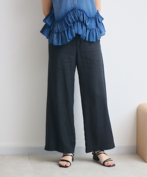 KATHARINE ROSS(キャサリンロス)の「フレンチリネンワイドパンツ(その他パンツ・レディース・ブラック/グレー・MEDIUM/LARGE)」の20枚目の写真