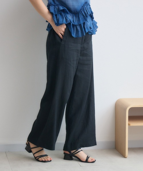 KATHARINE ROSS(キャサリンロス)の「フレンチリネンワイドパンツ(その他パンツ・レディース・ブラック/グレー・MEDIUM/LARGE)」の21枚目の写真