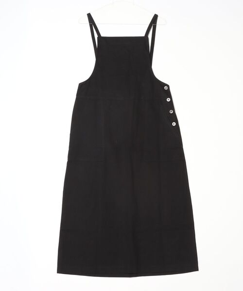 YUGA(ユーガ)の「YUGA_YGMC Korean-style Denim overall dress(ワンピース・レディース・ブラック/ホワイト・FREE)」の18枚目の写真