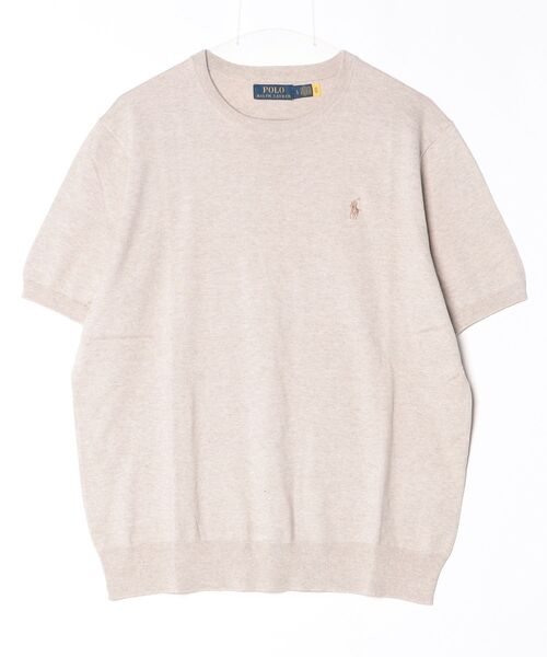 POLO RALPH LAUREN(ポロ ラルフ ローレン)の「コットン クルーネック ショートスリーブ セーター(ニット/セーター・メンズ・ブラウン・L/M/S/XL/XS)」の3枚目の写真