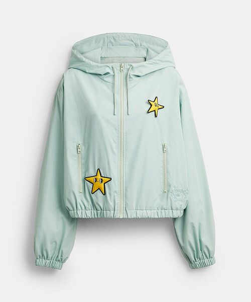 COACH(コーチ)の「【COACH | BRAIN DEAD】スター クロップド ウインドブレーカー・リサイクル ナイロン(その他アウター・レディース・グリーン系その他・X-SMALL/LARGE/MEDIUM/SMALL)」の5枚目の写真