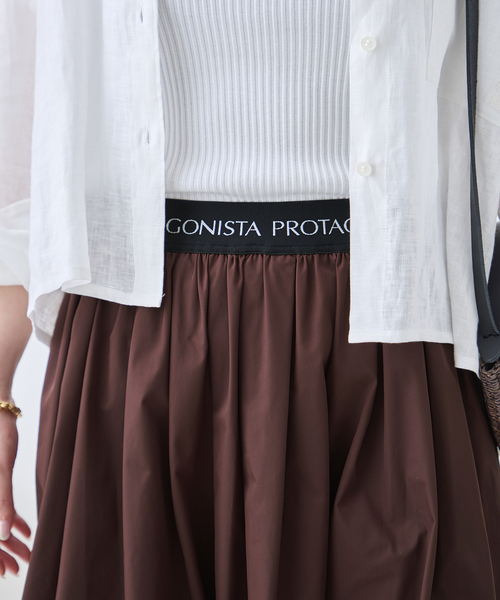 PROTAGONISTA(プロタゴニスタ)の「PROTAGONISTA/プロタゴニスタ ベルトスカート(スカート・レディース・ブラウン/ブラック・SMALL)」の14枚目の写真