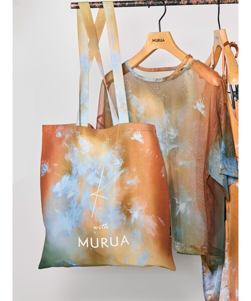 MURUA(ムルーア)の「【LIA KIMURA×MURUA】トートバッグ(トートバッグ・レディース・ブラウン/ブルー・FREE)」の2枚目の写真