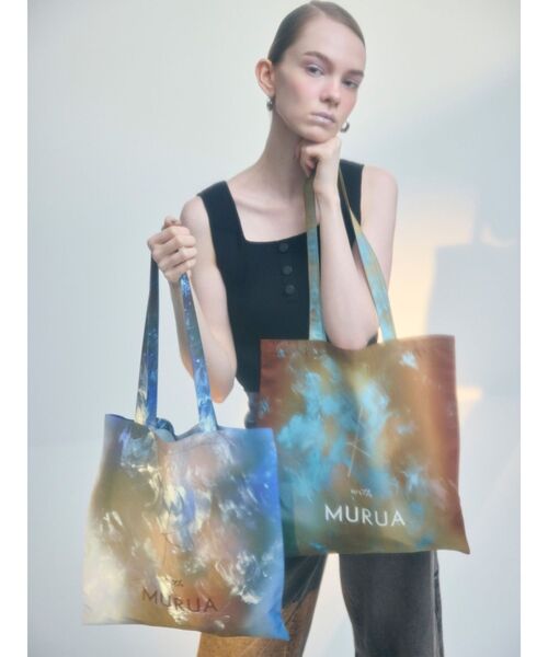 MURUA(ムルーア)の「【LIA KIMURA×MURUA】トートバッグ(トートバッグ・レディース・ブラウン/ブルー・FREE)」の3枚目の写真
