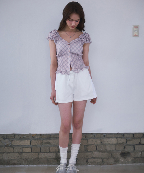 ROSEFRANTZ（ロゼフランツ）の「Lace Track Shorts [White]（その他パンツ・レディース・ホワイト・SMALL/MEDIUM）」の2枚目の写真