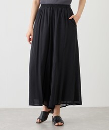 麻調シアースパンパネルパンツ