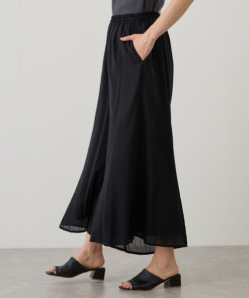 Jayro（ジャイロ）の「麻調シアースパンパネルパンツ（その他パンツ・レディース・ブラック/ベージュ/ブルー系その他4/ダークブラウン・FREE）」の6枚目の写真