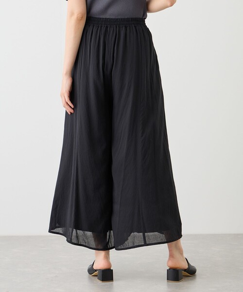 Jayro（ジャイロ）の「麻調シアースパンパネルパンツ（その他パンツ・レディース・ブラック/ベージュ/ブルー系その他4/ダークブラウン・FREE）」の7枚目の写真