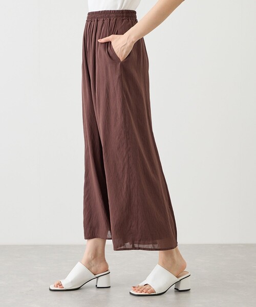 Jayro（ジャイロ）の「麻調シアースパンパネルパンツ（その他パンツ・レディース・ブラック/ベージュ/ブルー系その他4/ダークブラウン・FREE）」の12枚目の写真