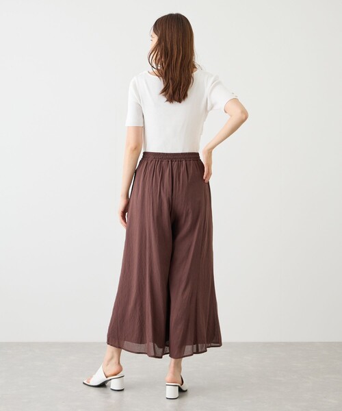 Jayro（ジャイロ）の「麻調シアースパンパネルパンツ（その他パンツ・レディース・ブラック/ベージュ/ブルー系その他4/ダークブラウン・FREE）」の16枚目の写真