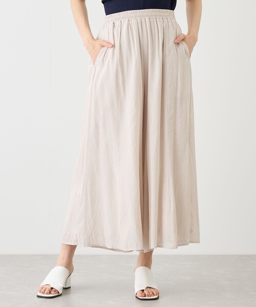 Jayro（ジャイロ）の「麻調シアースパンパネルパンツ（その他パンツ・レディース・ブラック/ベージュ/ブルー系その他4/ダークブラウン・FREE）」の17枚目の写真