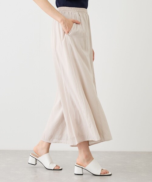 Jayro（ジャイロ）の「麻調シアースパンパネルパンツ（その他パンツ・レディース・ブラック/ベージュ/ブルー系その他4/ダークブラウン・FREE）」の18枚目の写真
