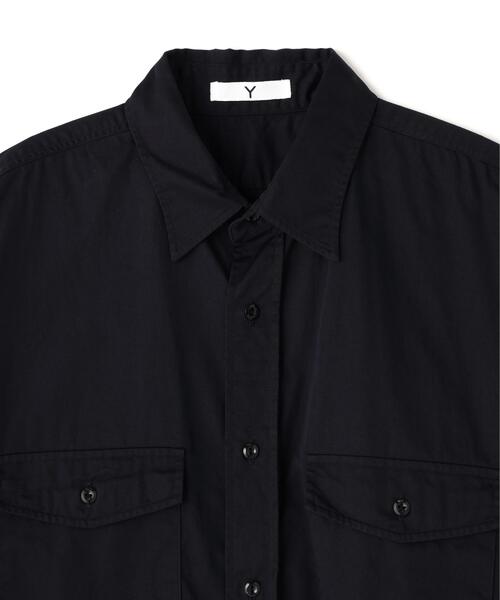 Y(ワイ)の「Y / ORGANIC COTTON HIGH DENSITY SATIN SHIRT(シャツ/ブラウス・メンズ・ネイビー/ホワイト・MEDIUM/LARGE)」の17枚目の写真