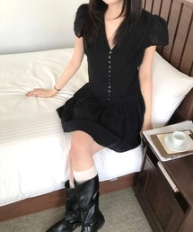 STAY MOTION（ステイモーション）の「【WEB限定】花柄ミニワンピース［骨格ウェーブ／韓国ファッション／フェミニン］（ワンピース）」