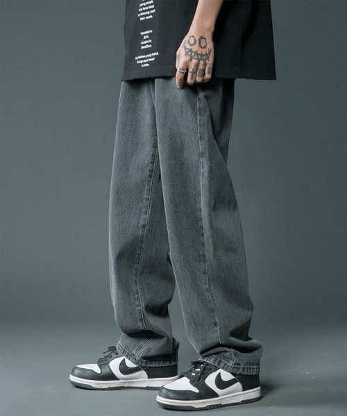 WESTBOY(ウエストボーイ)の「Y2K テーパードワイド デニムパンツ WO26W1PT01(デニムパンツ・メンズ・ライトブルー/ブラック/ホワイト/グレー・M/L)」の3枚目の写真