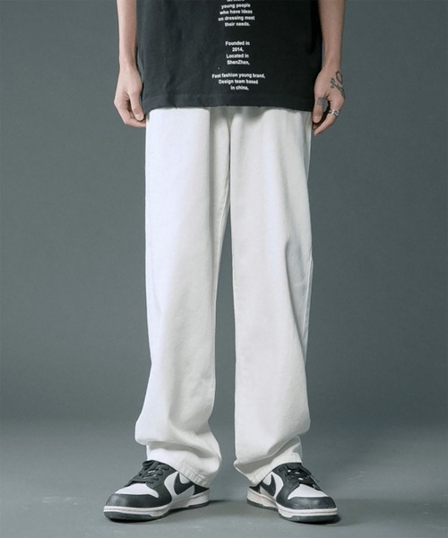 WESTBOY(ウエストボーイ)の「Y2K テーパードワイド デニムパンツ WO26W1PT01(デニムパンツ・メンズ・ライトブルー/ブラック/ホワイト/グレー・M/L)」の2枚目の写真