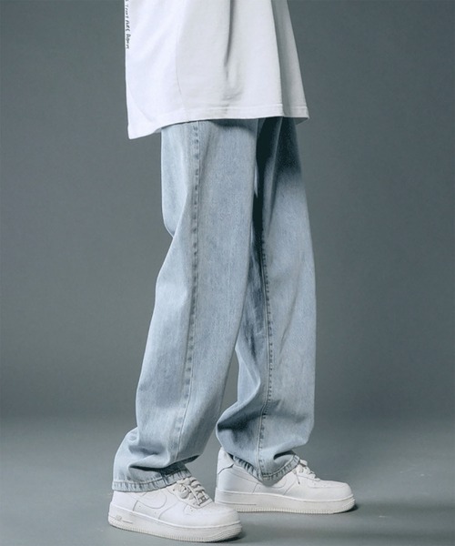 WESTBOY(ウエストボーイ)の「Y2K テーパードワイド デニムパンツ WO26W1PT01(デニムパンツ・メンズ・ライトブルー/ブラック/ホワイト/グレー・M/L)」の4枚目の写真