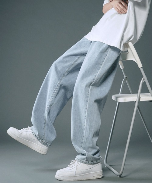 WESTBOY(ウエストボーイ)の「Y2K テーパードワイド デニムパンツ WO26W1PT01(デニムパンツ・メンズ・ライトブルー/ブラック/ホワイト/グレー・M/L)」の20枚目の写真