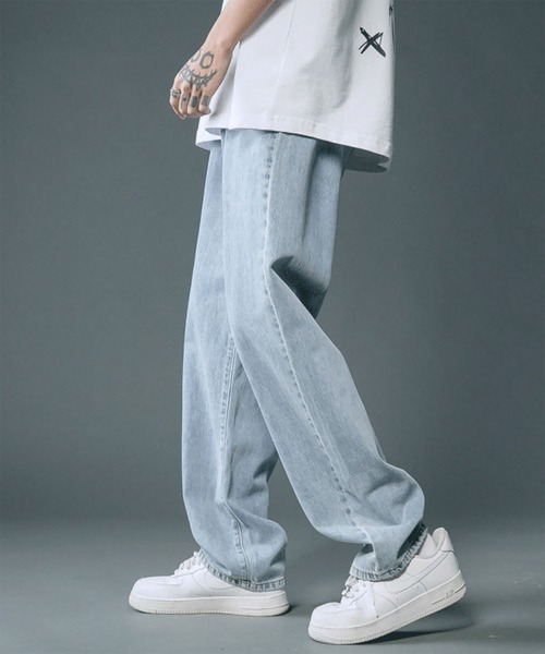 WESTBOY(ウエストボーイ)の「Y2K テーパードワイド デニムパンツ WO26W1PT01(デニムパンツ・メンズ・ライトブルー/ブラック/ホワイト/グレー・M/L)」の22枚目の写真