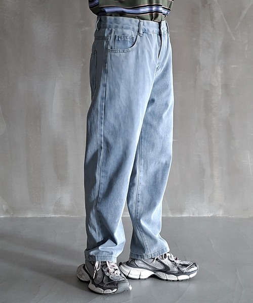 WESTBOY(ウエストボーイ)の「Y2K テーパードワイド デニムパンツ WO26W1PT01(デニムパンツ・メンズ・ライトブルー/ブラック/ホワイト/グレー・M/L)」の9枚目の写真