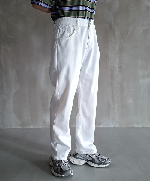 WESTBOY(ウエストボーイ)の「Y2K テーパードワイド デニムパンツ WO26W1PT01(デニムパンツ・メンズ・ライトブルー/ブラック/ホワイト/グレー・M/L)」の11枚目の写真