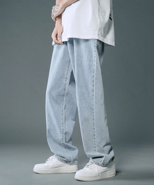 WESTBOY(ウエストボーイ)の「Y2K テーパードワイド デニムパンツ WO26W1PT01(デニムパンツ・メンズ・ライトブルー/ブラック/ホワイト/グレー・M/L)」の13枚目の写真