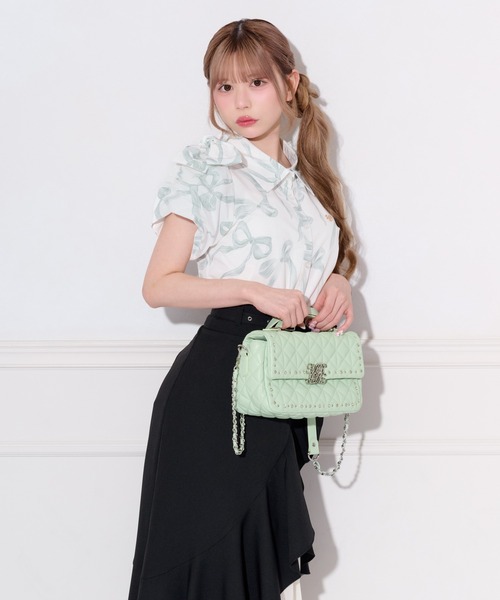 apres jour（アプレジュール）の「肩リボンバルーン袖ブラウス（シャツ/ブラウス・レディース・ブルー/ミント/オレンジ/ブラック系その他/ピンク・X-LARGE/フリー）」の13枚目の写真