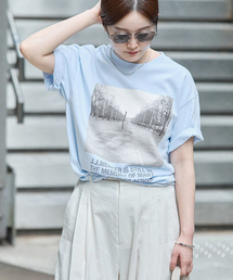 IENA | J.J.Mercer/ジェイジェイマーサー フレンチフォトTシャツ C(Tシャツ/カットソー)