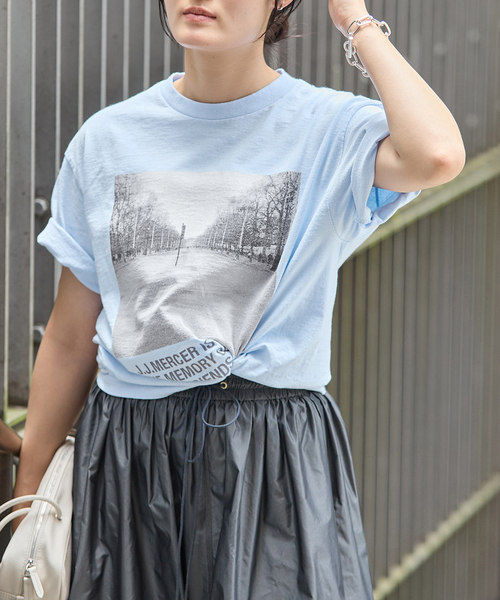 IENA(イエナ)の「J.J.Mercer/ジェイジェイマーサー フレンチフォトTシャツ C(Tシャツ/カットソー・レディース・スカイブルー・FREE)」の11枚目の写真