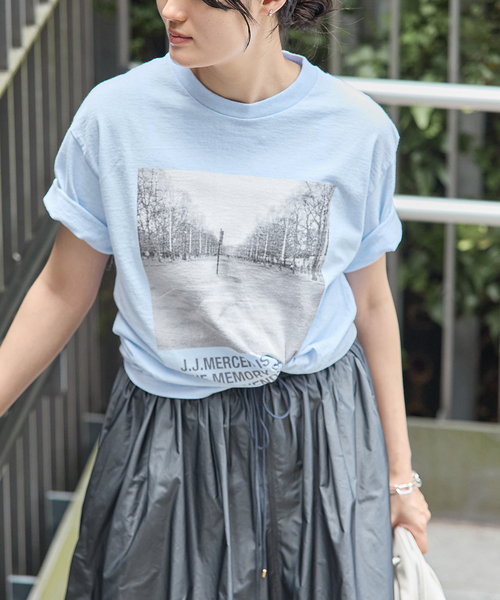 IENA(イエナ)の「J.J.Mercer/ジェイジェイマーサー フレンチフォトTシャツ C(Tシャツ/カットソー・レディース・スカイブルー・FREE)」の12枚目の写真
