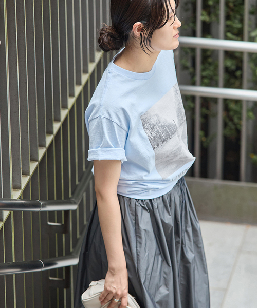 IENA(イエナ)の「J.J.Mercer/ジェイジェイマーサー フレンチフォトTシャツ C(Tシャツ/カットソー・レディース・スカイブルー・FREE)」の14枚目の写真