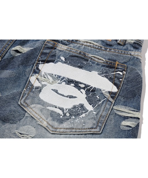 SOLID CAMO JACQUARD DENIM PANTS（デニムパンツ）｜A BATHING APE（ア