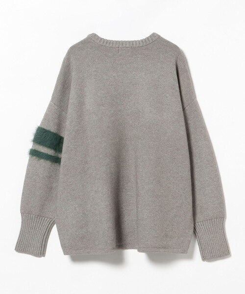 BEAMS HEART(ビームスハート)の「シャギー ロゴ ニット プルオーバー(ニット/セーター・レディース・チャコールグレー/ブルー/グレー・FREE)」の12枚目の写真