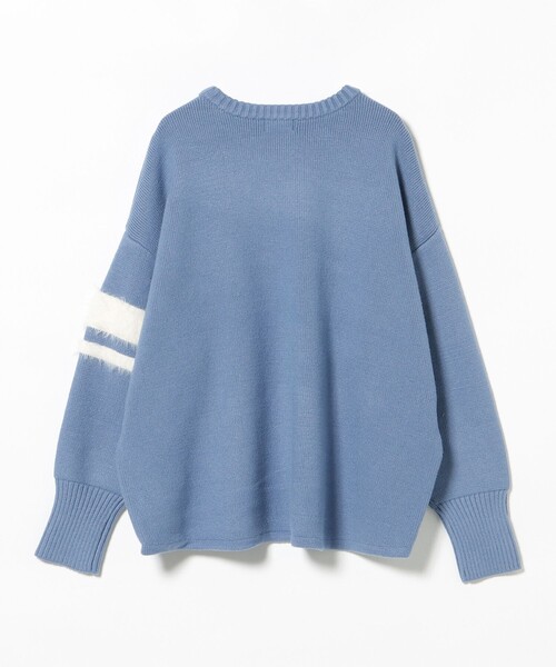 BEAMS HEART(ビームスハート)の「シャギー ロゴ ニット プルオーバー(ニット/セーター・レディース・チャコールグレー/ブルー/グレー・FREE)」の19枚目の写真