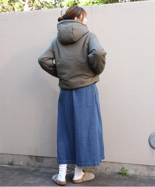 GYMPHLEX(ジムフレックス)の「Gymphlex/ジムフレックス ジップアップアウター ZIP UP OUTER GY-A0857 IED(ブルゾン・レディース・オリーブ/ブラック・14)」の9枚目の写真