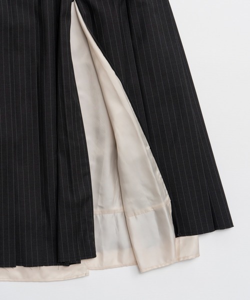 MAISON SPECIAL(メゾンスペシャル)の「Waist Drawstring Pleated Skirt/ウエストドローストリングプリーツスカート(スカート・レディース・ブラック/グレー・36/38)」の19枚目の写真