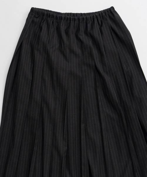 MAISON SPECIAL(メゾンスペシャル)の「Waist Drawstring Pleated Skirt/ウエストドローストリングプリーツスカート(スカート・レディース・ブラック/グレー・36/38)」の21枚目の写真
