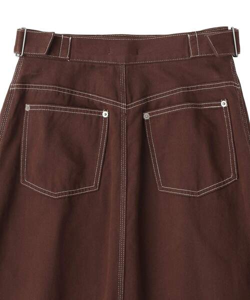 CRAFT STANDARD BOUTIQUE(クラフトスタンダードブティック)の「チノロングスカート(スカート・レディース・ブラウン/オフホワイト・M/L)」の10枚目の写真