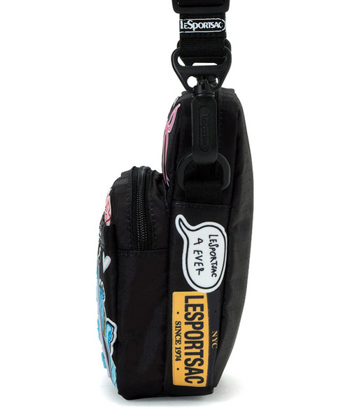 LeSportsac(レスポートサック)の「PW MINI PHONE XBODY パッチワークブラックミニフォーンクロスボディ(ショルダーバッグ・レディース・ブラック・FREE)」の5枚目の写真