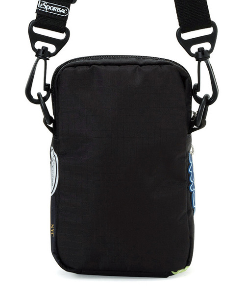 LeSportsac(レスポートサック)の「PW MINI PHONE XBODY パッチワークブラックミニフォーンクロスボディ(ショルダーバッグ・レディース・ブラック・FREE)」の6枚目の写真