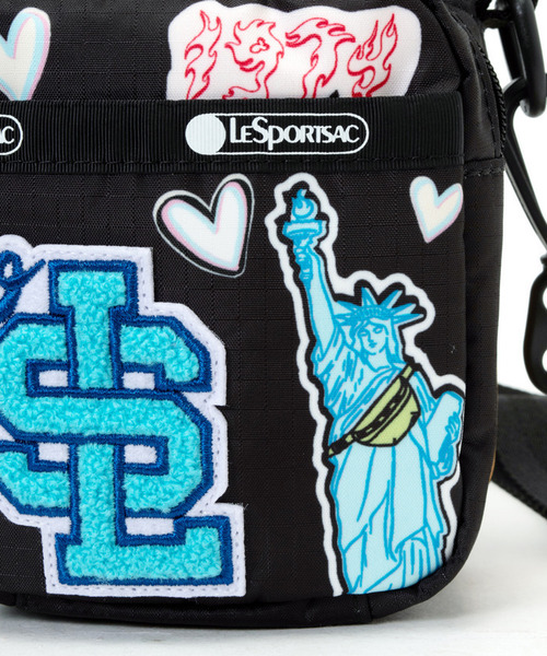 LeSportsac(レスポートサック)の「PW MINI PHONE XBODY パッチワークブラックミニフォーンクロスボディ(ショルダーバッグ・レディース・ブラック・FREE)」の9枚目の写真