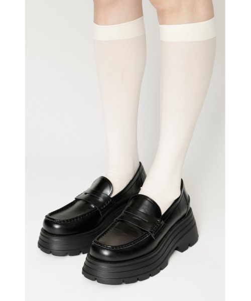SLY(スライ)の「PLATFORM LOAFER プラットフォームローファー 秋服 冬服(ローファー・レディース・ブラウン/ブラック・LARGE/MEDIUM/SMALL)」の6枚目の写真