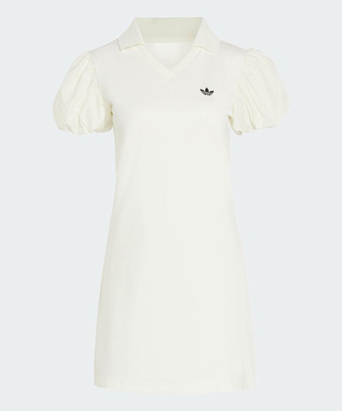 adidas(アディダス)の「バルーンスリーブ付きワンピース / アディダスオリジナルス adidas Originals(ワンピース・レディース・ホワイト・X-LARGE/MEDIUM/LARGE/SMALL/XX-LARGE)」の4枚目の写真