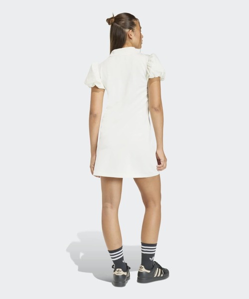 adidas(アディダス)の「バルーンスリーブ付きワンピース / アディダスオリジナルス adidas Originals(ワンピース・レディース・ホワイト・X-LARGE/MEDIUM/LARGE/SMALL/XX-LARGE)」の2枚目の写真